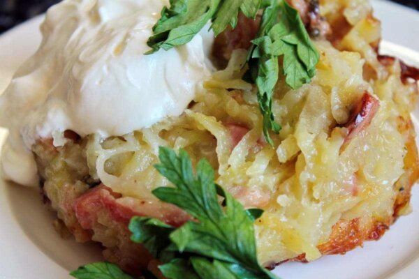 Кулинарное наследие Беларуси: бабка из картофеля с грудинкой