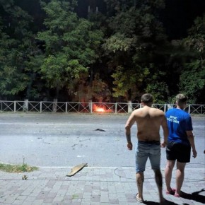 Обломки БПЛА упали около дороги на Баклановском проспекте в Новочеркасске