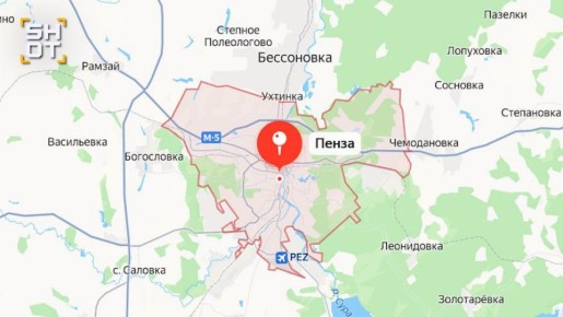 Минимум пять взрывов раздались над городом Пенза