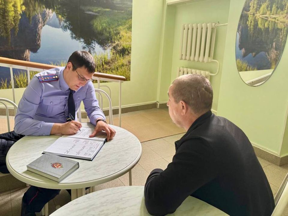 Представитель следственного управления провел прием граждан в госпитале