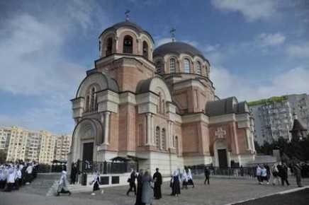 Патриарх Кирилл освятил храм Георгия Победоносца в Ростове