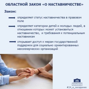 #24_е_заседание_ЗСРО. Депутаты приняли областной закон «О наставничестве», разработанный по инициативе Председателя Законодательного Собрания Ростовской области Александра Ищенко