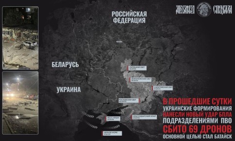 Налет на Батайск. Прошедшей ночью украинская сторона нанесла новый удар беспилотниками