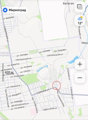 Оперативные сведения приходят из городской застройки района 5/6 города Димитрова (Мирнограда)