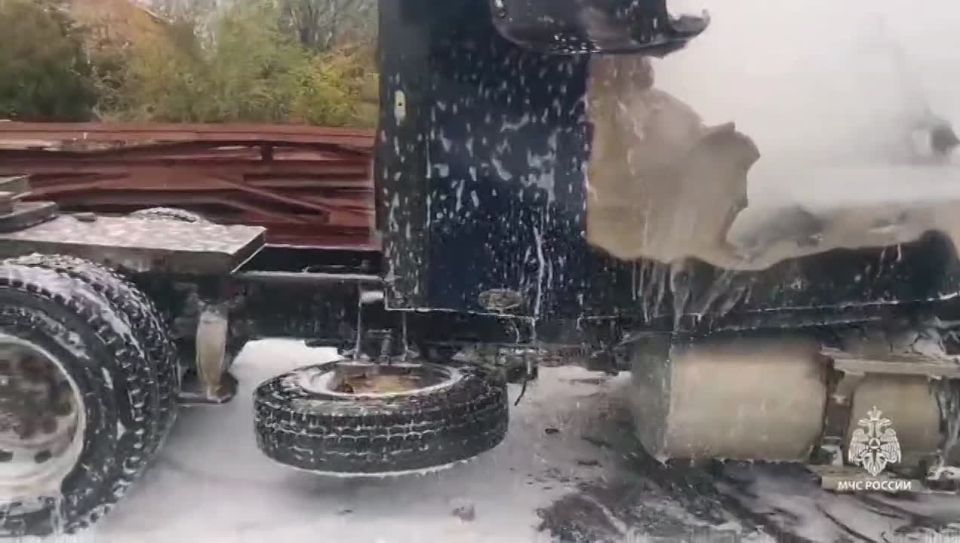 В Волгодонске потушили горящий тягач
