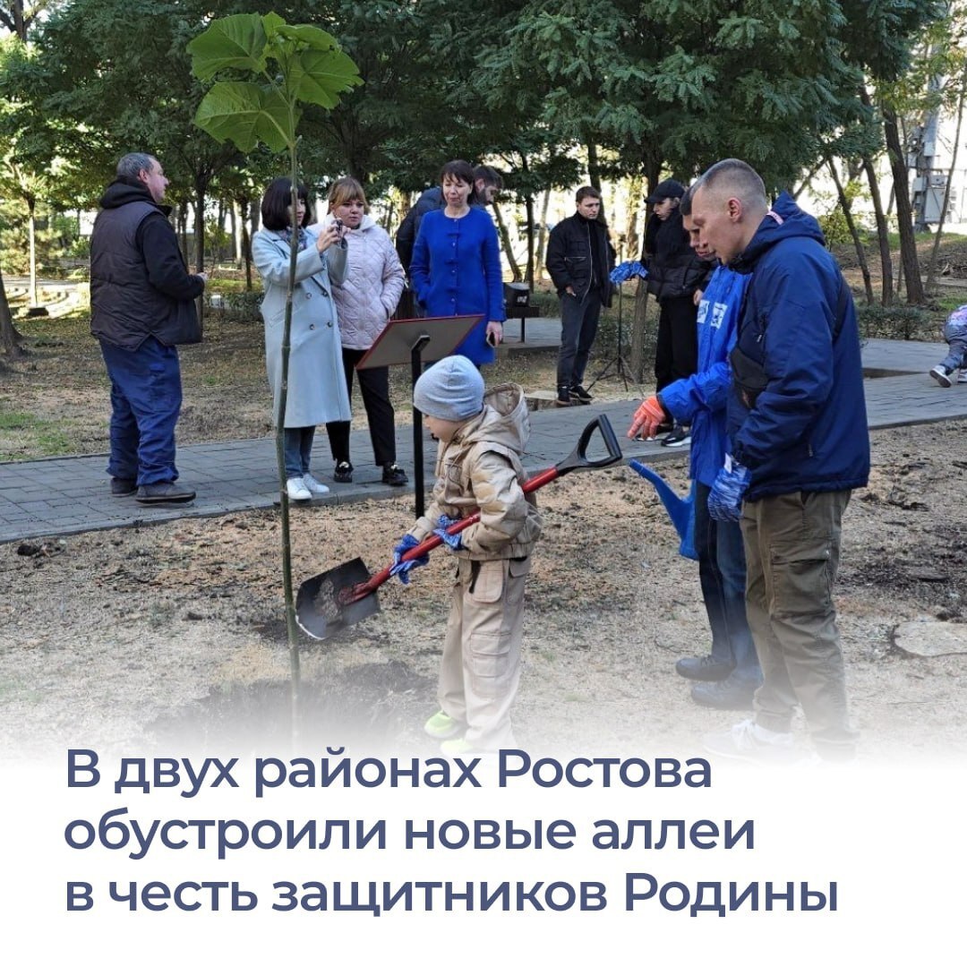 В Ростове созданы две новые аллеи в честь участников спецоперации