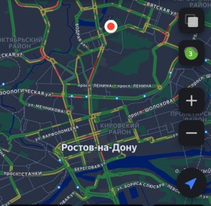 Пробки в Ростове сейчас: всего 3 балла