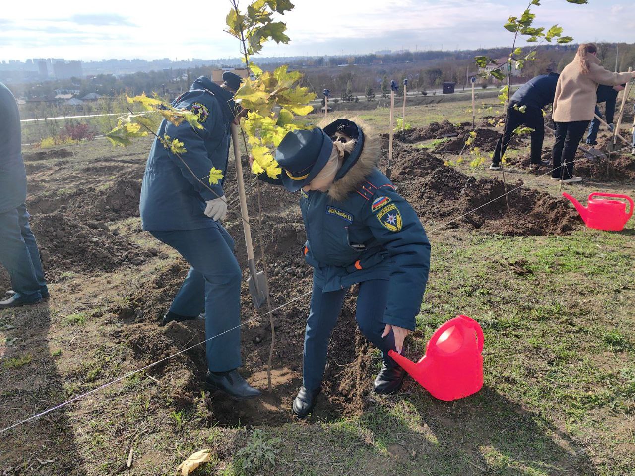 Знаете, что общего у борьбы с пожарами и посадкой деревьев? И то, и другое — забота о будущем! Знаете, что общего у борьбы с пожарами и посадкой деревьев? И то, и другое — забота о будущем!
