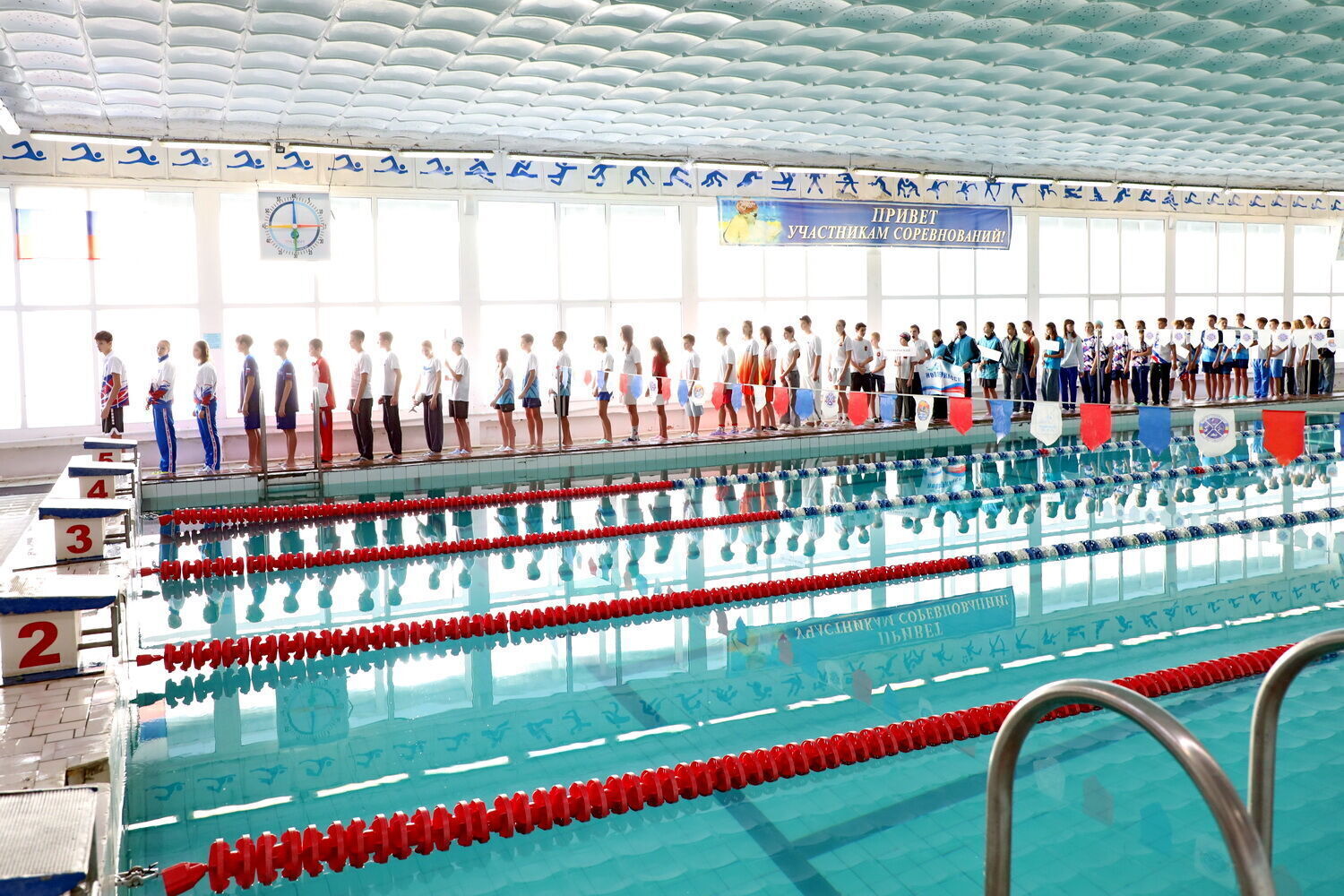 В плавательном бассейне «Дельфин» состоялось торжественное открытие Областных соревнований по плаванию «Юность Дона» В плавательном бассейне «Дельфин» состоялось торжественное открытие Областных соревнований по плаванию «Юность Дона»