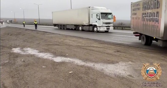 На трассе М-4 «Дон» проведено профилактическое мероприятие по контролю за безопасностью грузоперевозок