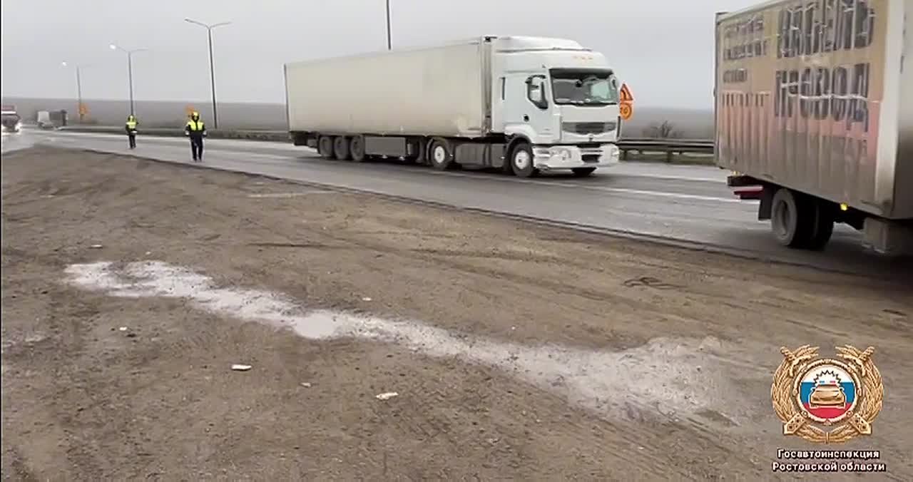 На трассе М-4 «Дон» проведено профилактическое мероприятие по контролю за безопасностью грузоперевозок