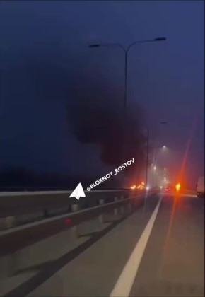 Фура загорелась и парализовала движение на М-4 «Дон»