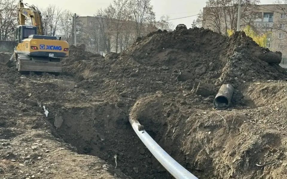 Возобновлены работы для решения проблемы подтоплений в поселку ХБК