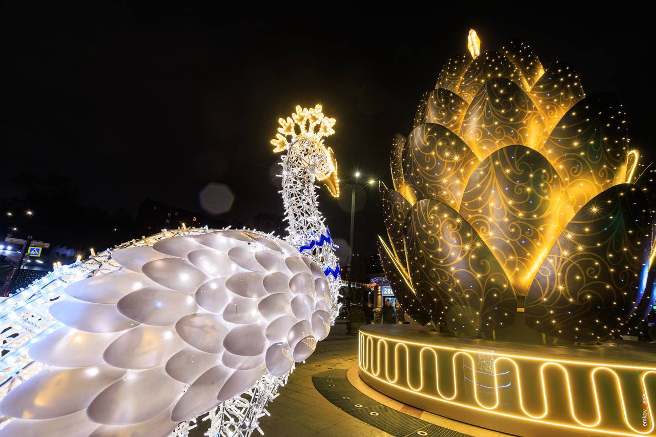 Новогодняя красота на набережной Ростова Новогодняя красота на набережной Ростова