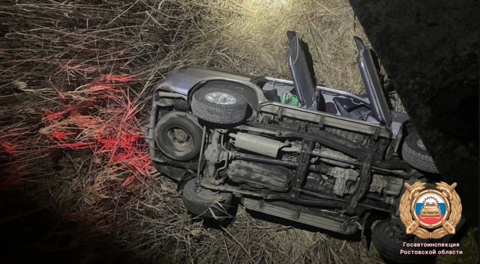 Без пяти минут полночь с 6 на 7 декабря в Ростове на ул. 2-ой Луговой с моста недалеко от дома №2 «б» упал внедорожник