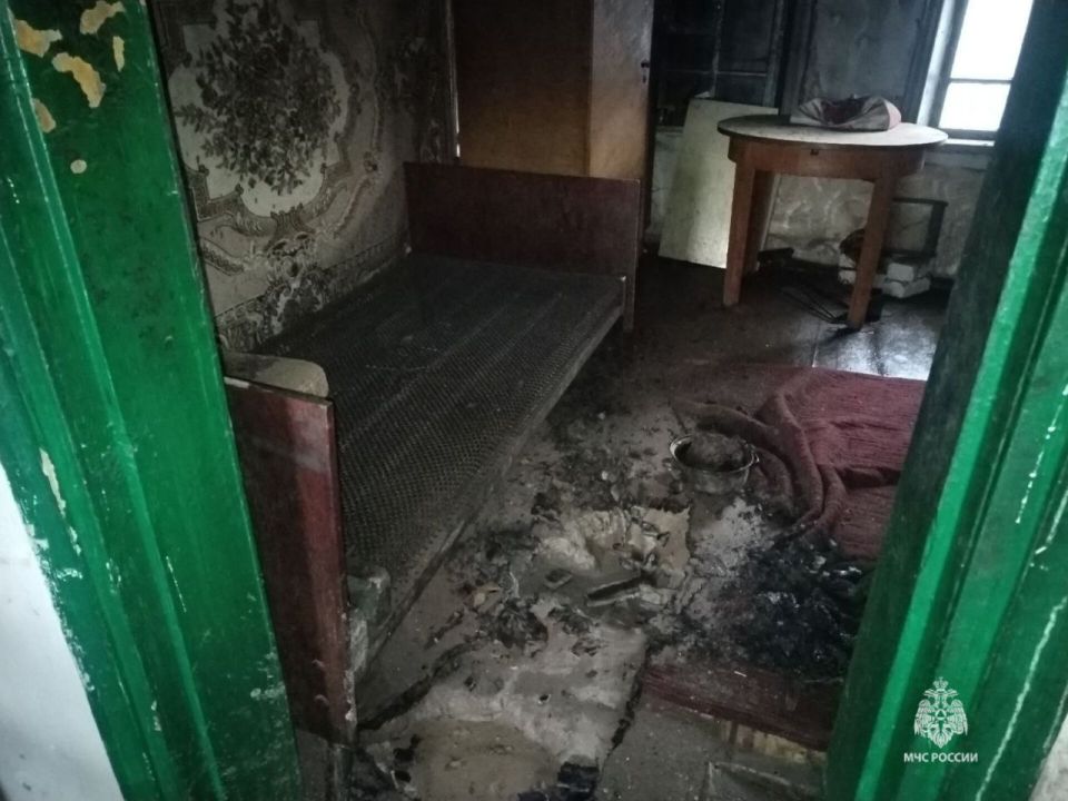 В станице Мешковской на пожаре погиб мужчина