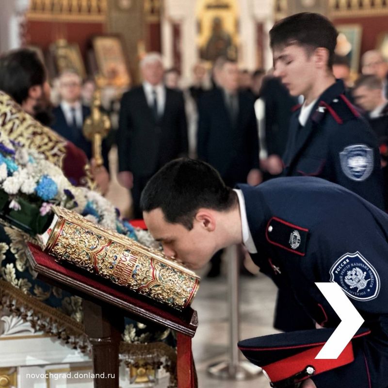 9 декабря Платовская сотня ЮРГПУ(НПИ) приняла в свои ряды 32 новобранца