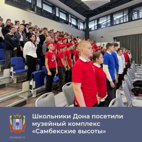 В День Героев Отечества более 200 школьников и студентов Дона посетили музейный комплекс «Самбекские высоты»