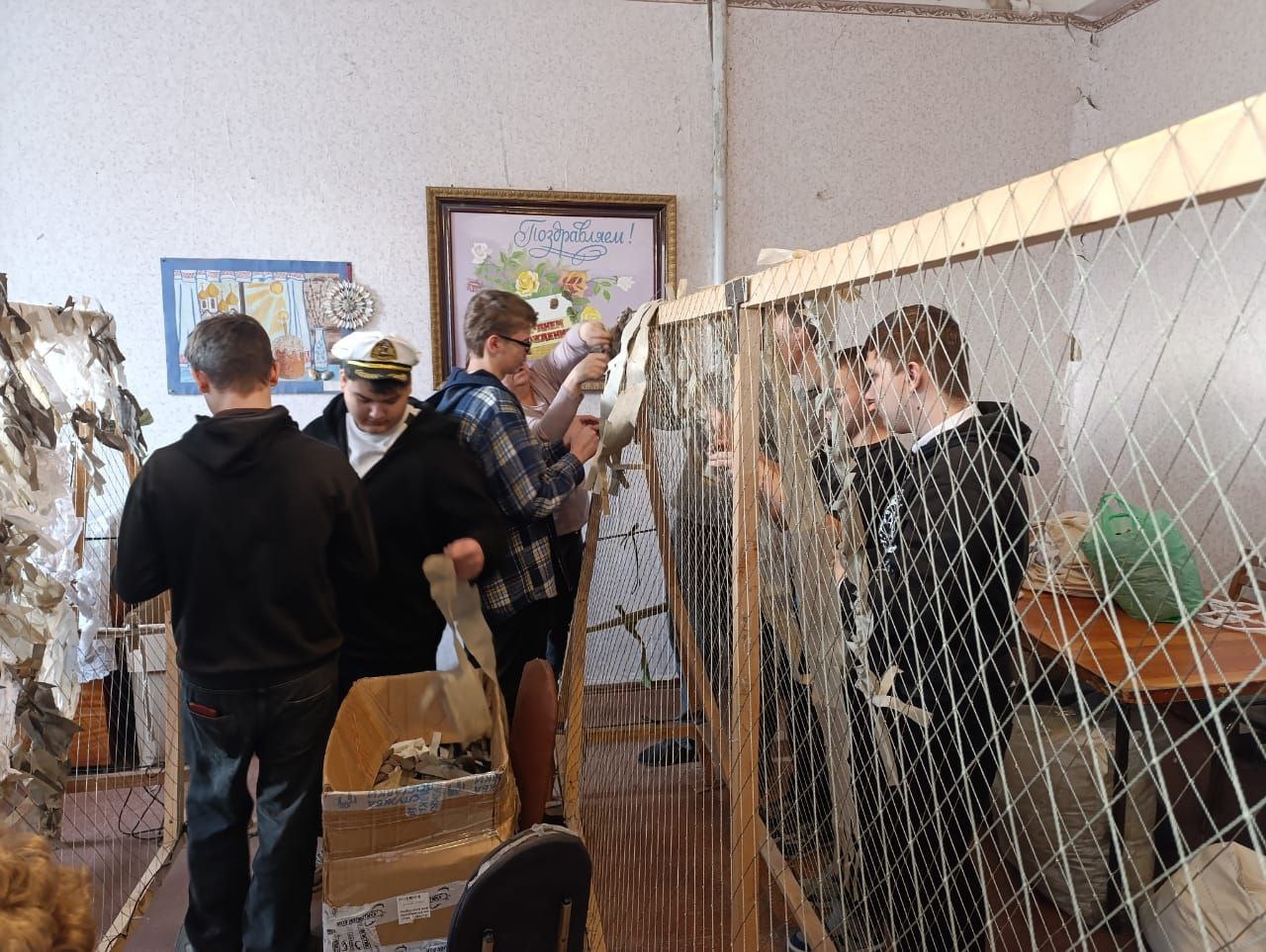 Мастер-класс по плетению маскировочных сетей