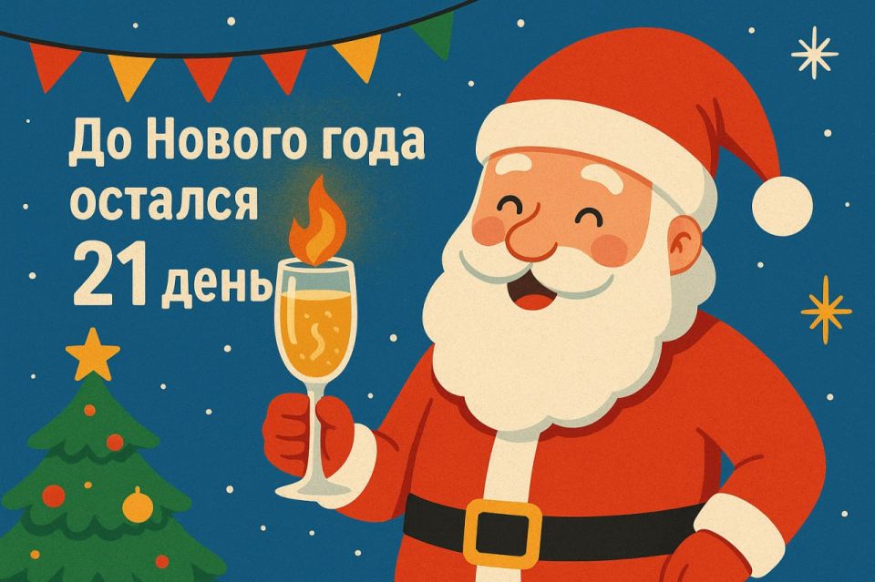 До Нового года остался 21 день!