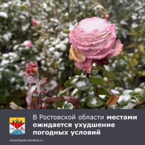 По данным Ростовского гидрометцентра, 13–14 декабря в регионе ожидается ухудшение погоды - осадки в виде дождя, мокрого снега и снега