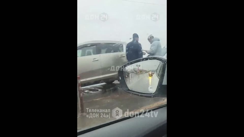 На новом мосту Ростов — Азов произошло ДТП