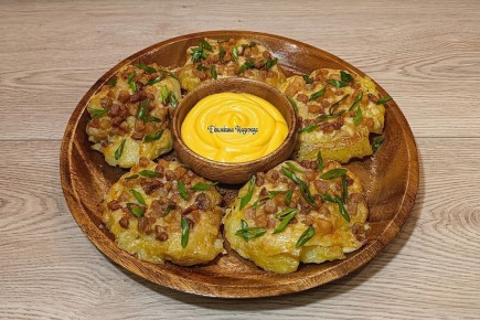 Зимнее наслаждение: вкусный мятый картофель со шкварками