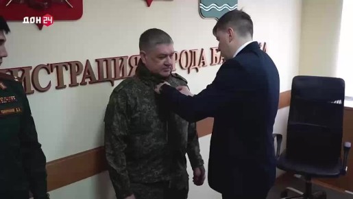 Медаль «За боевые отличия» вручили герою из Батайска