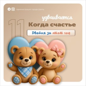 В ЗАГСе зарегистрировали 11 пару двойняшек за этот год