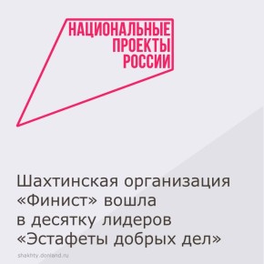 Автономная некоммерческая организация «Финист» со 158 проведенными мероприятиями в 2025 году вошла в ТОП-10 организаций-лидеров конкурса организаторов добровольческой деятельности Ростовской области