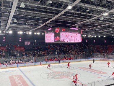 В эти минуты во Дворце спорта проходит первая домашняя игра хоккейного клуба «Ростов» в этом году