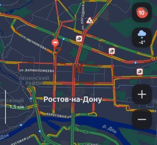 Пробки достигли 10 баллов