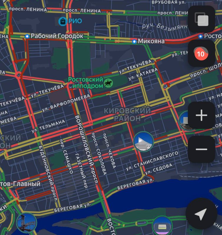 Пятница, вечер, Ростов. На дорогах — сплошные 10 баллов из 10