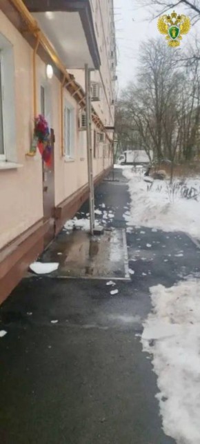 На Дону прокуратура начала проверку по факту падения на ростовчанку глыбы льда