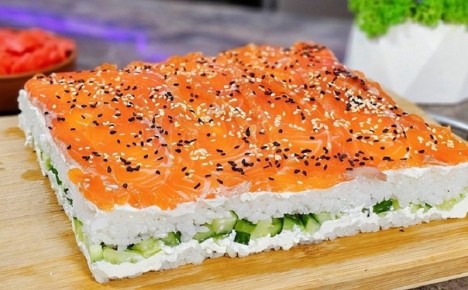 Праздничный суши-торт «Филадельфия»: как создать японское чудо у себя на кухне
