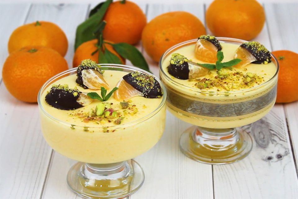 Нежный мандариновый десерт, который покорит сердца
