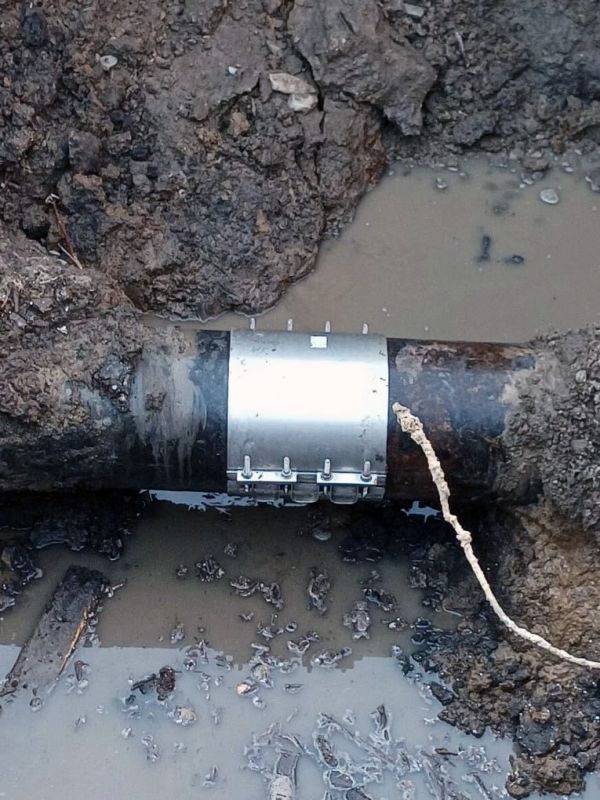 Трубу на Западном починили!