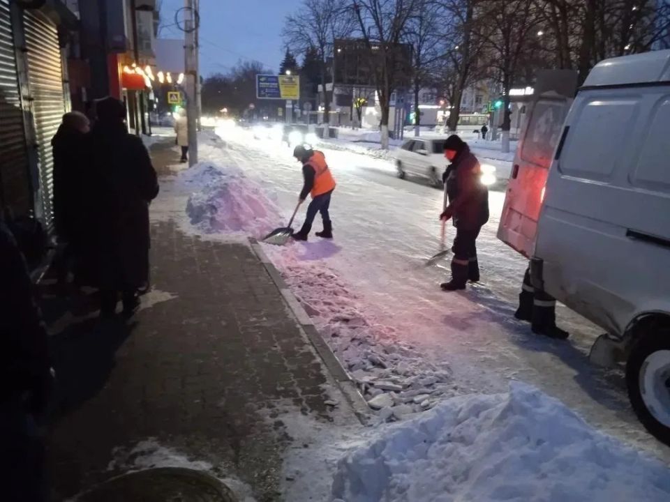 6 февраля. Уборка центральной части города и отдаленных посёлков