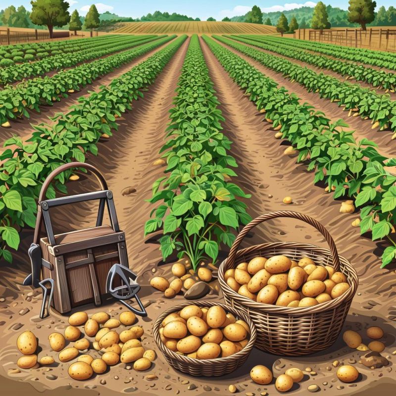 Картофель под соломой: инновационный подход к выращиванию на американский манер