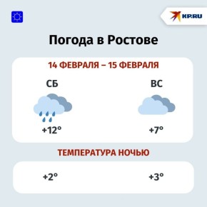Синоптики спрогнозировали, какая погода будет в Ростовской области в выходные 14 — 15 февраля