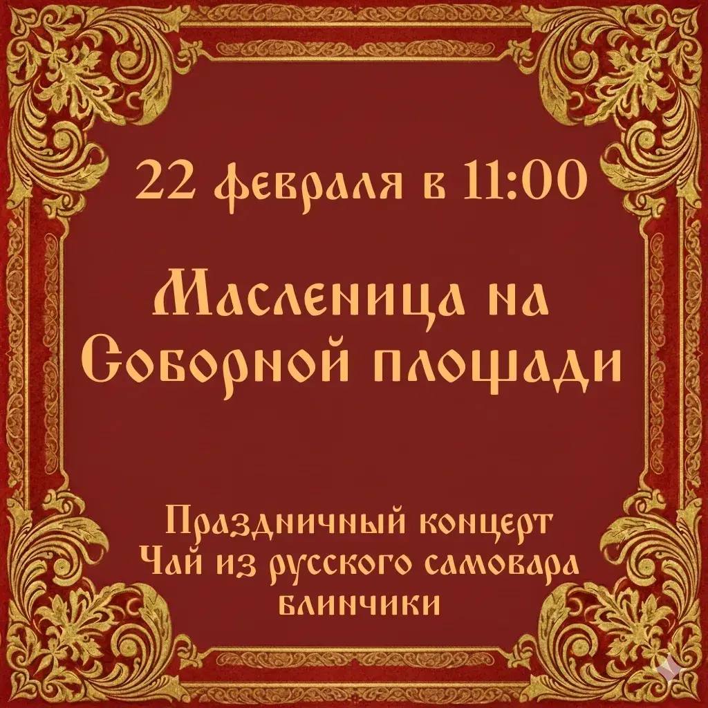 Масленица на Соборной площади