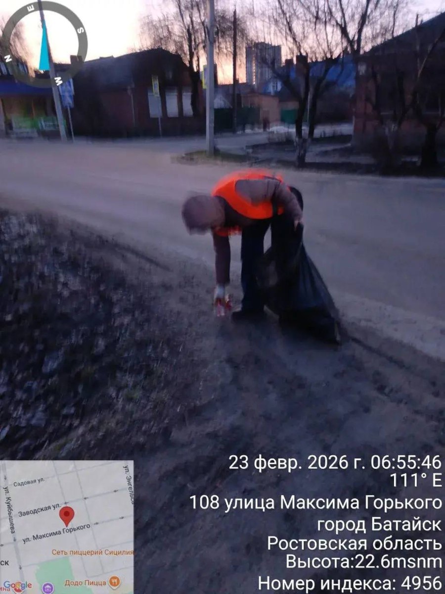 Уборка улиц Батайска — работа без выходных Уборка улиц Батайска — работа без выходных