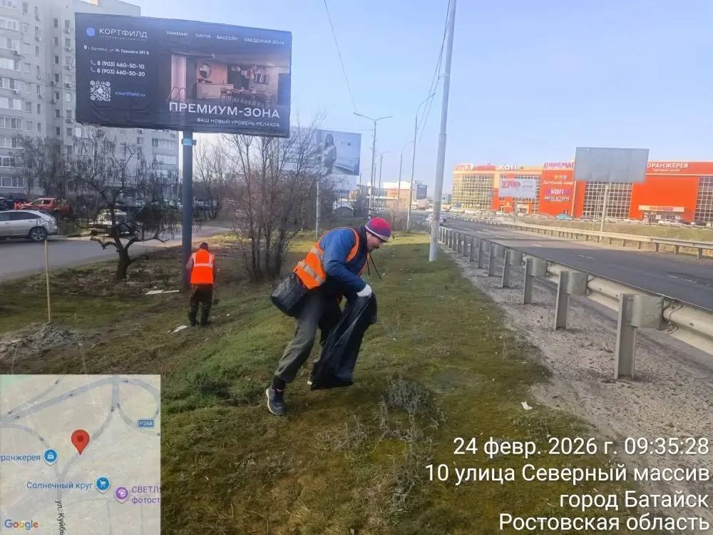 Уборка улиц Батайска — работа без выходных Уборка улиц Батайска — работа без выходных