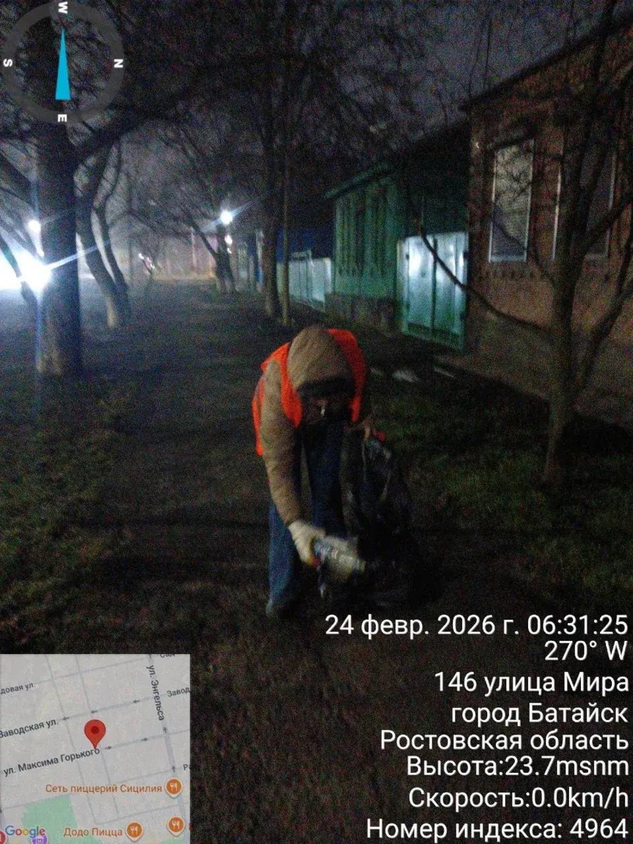 Уборка улиц Батайска — работа без выходных Уборка улиц Батайска — работа без выходных