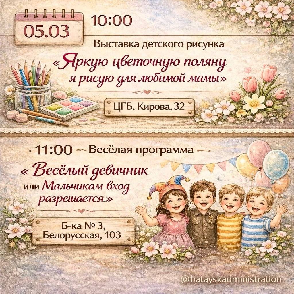 Куда сходить в Батайске на следующей неделе? Куда сходить в Батайске на следующей неделе?