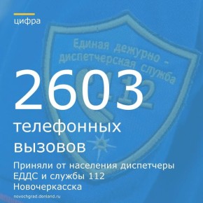 C 23 февраля по 1 марта диспетчеры ЕДДС и службы 112 города приняли от населения – 2603 телефонных вызовов