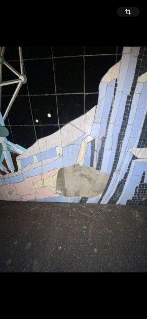 В Ростове в подземном переходе на пересечении Кировского и Большой Садовой увеличилась площадь обрушения мозаики