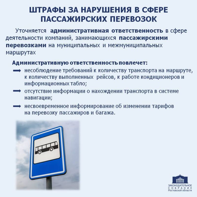 #29_е_заседание_ЗСРО. ДЕПУТАТЫ ПРИНЯЛИ ВО ВТОРОМ ЧТЕНИИ ЗАКОН, РАСШИРЯЮЩИЙ АДМИНИСТРАТИВНУЮ ОТВЕТСТВЕННОСТЬ В СФЕРЕ ДЕЯТЕЛЬНОСТИ КОМПАНИЙ, ЗАНИМАЮЩИХСЯ ПАССАЖИРСКИМИ ПЕРЕВОЗКАМИ В ГОРОДАХ И РАЙОНАХ РОСТОВСКОЙ ОБЛАСТИ