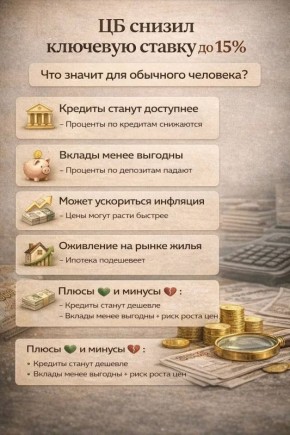 Что значит снижение ключевой ставки для обычных ростовчан?