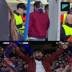 Мастер маскировки: мужик гениально пронес целую бутылку виски на стадион испанской «Барселоны»